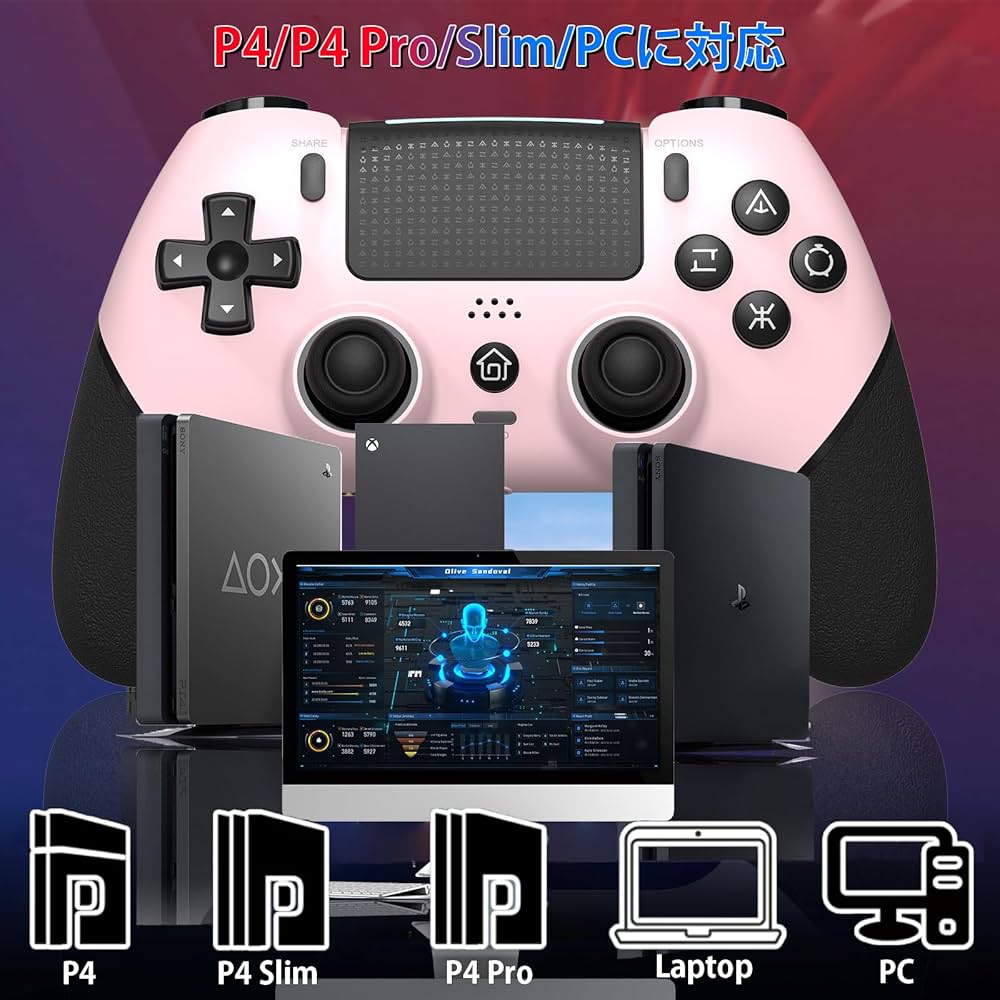 Amazon | PS4 コントローラー 「2024下半期新」 Sungale p4
